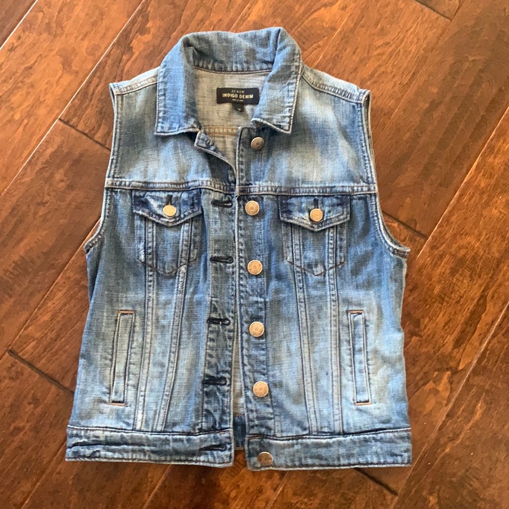 Jcrew denim vest